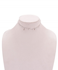 Choker Style Necklace NB330054 SILVER